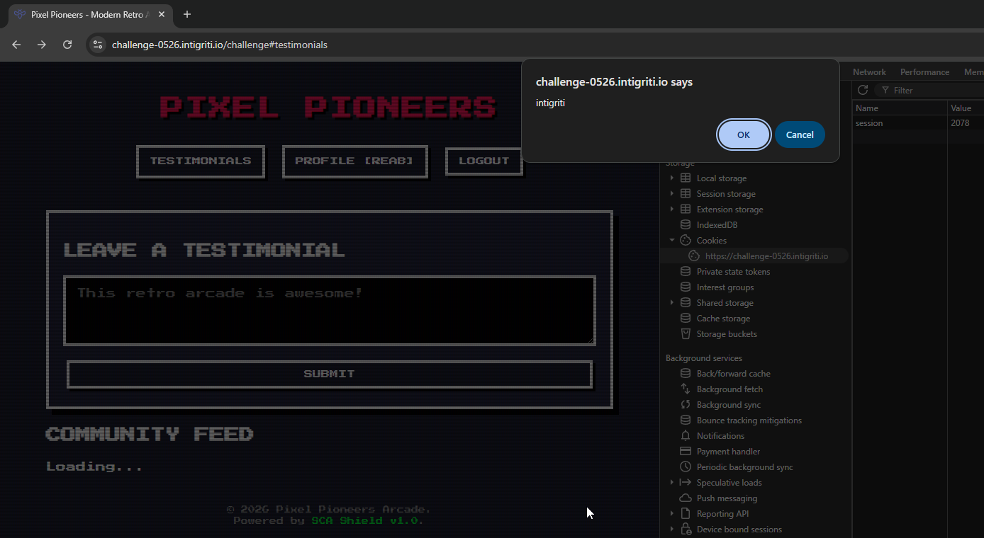 alert screenshot